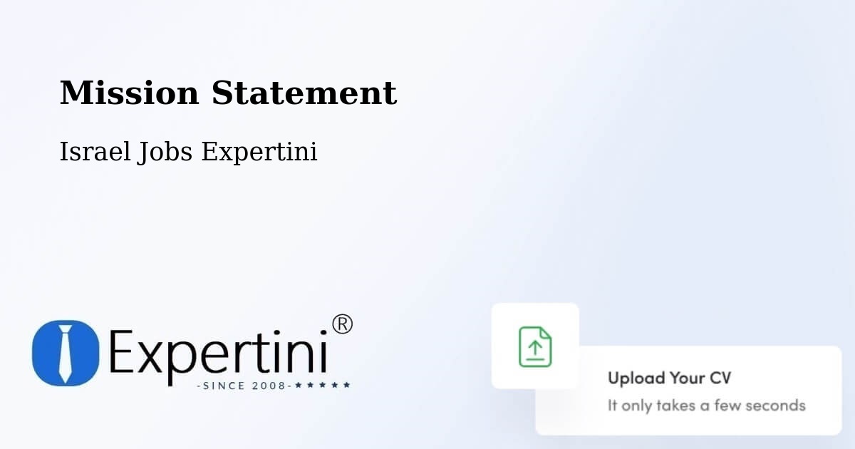 Corporate Mission – Kfar Saba - Israel Jobs Expertini